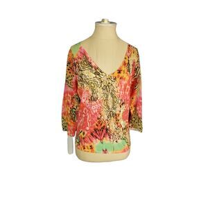 Alberto Makali Embellished Top Multicolor Size Large